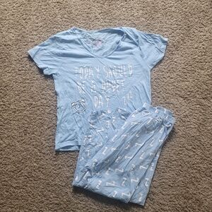 Selena secrets size US 6-8 ( UK 10-12)Blue Pajama Set